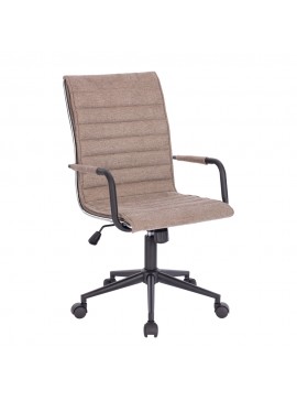 Liberta SENSO ΚΑΡΕΚΛΑ ΓΡΑΦΕΙΟΥ BEIGE ΜΑΥΡΟ 52x60xH101,5cm 52x60xH101,5cm 25-0727