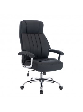 Liberta EXECUTIVE ΚΑΡΕΚΛΑ ΓΡΑΦΕΙΟΥ ΜΑΥΡΟ ΧΡΩΜΙΟ 65x70xH123cm 65x70xH123cm 25-0733