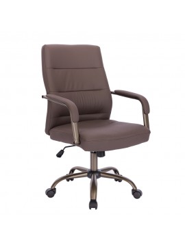 Liberta KORD ΚΑΡΕΚΛΑ ΓΡΑΦΕΙΟΥ ΚΑΦΕ GUNMETAL 58,5x65xH104cm 58,5x65xH104cm 25-0735