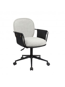 Liberta POST ΚΑΡΕΚΛΑ ΓΡΑΦΕΙΟΥ ΓΚΡΙ ΜΑΥΡΟ 55x59xH93cm 55x59xH93cm 25-0739
