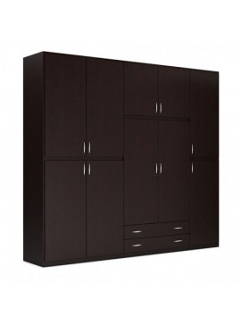 ΝΤΟΥΛΑΠΑ NSBIOMEL 5Φ Ντουλάπα "2 Εποχών" 250x240x60cm  WENGE 25-102