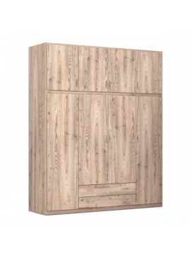 ΝΤΟΥΛΑΠΑ NSBIOMEL 4Φ Ντουλάπα ''Κλασσική''200x240x60cm  25-104