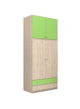 Δίφυλλη ντουλάπα με πατάρι 100x60x240 DIOMMI 25-112