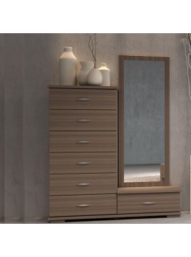Τουαλέτα 7 συρτάρια 120x115x40 DIOMMI 25-239