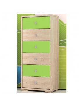 Συρταριέρα 6 συρτάρια 60x40x112  DIOMMI 25-304 