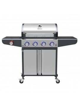 Campfire ΨΗΣΤΑΡΙΑ ΜΕ 4 ΚΑΥΣΤΗΡΕΣ & EXTRA ΕΣΤΙΑ  ΚΑΙ LED ΔΙΑΚΟΠΤΕΣ-ΙΝΟΧ velco-25-38229