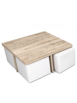 Τραπέζι σαλονιού CROSS 90x90x40 DIOMMI 25-601 