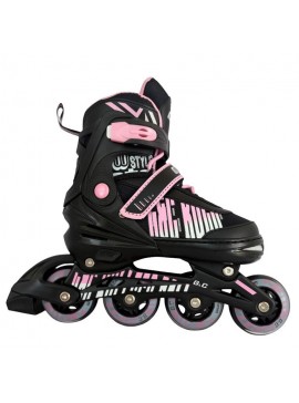 Αυξομειούμενα Πατίνια Roller GC BW 166 Μαύρο/Ροζ IN-LINE SKATES Small(31-34)