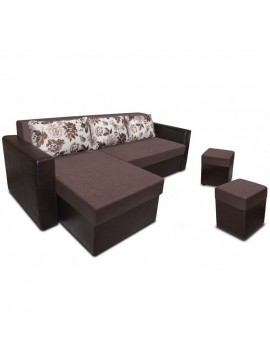 Καναπές γωνία 225/86/136 εκ. Victoria, ΔΩΡΟ 2 ΣΚΑΜΠΟ & ΤΡΑΠΕΖΙ ΣΑΛΟΝΙΟΥ Genomax  12814-250