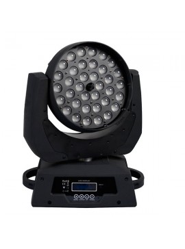 51116 GloboStar® Κινούμενη Ρομποτική Κεφαλή Artemis ZOOM WASH PRO 10°-60° 36*10 Watt CREE LED RGBW 360W 230V DMX512 GloboStar 51116