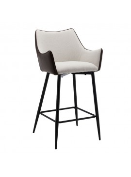 Liberta MALONE ΣΚΑΜΠΟ BAR ΓΚΡΙ ΑΝΟΙΧΤΟ ΚΑΦΕ ΣΚΟΥΡΟ 38x51xH96cm 38x51xH96cm 26-0019