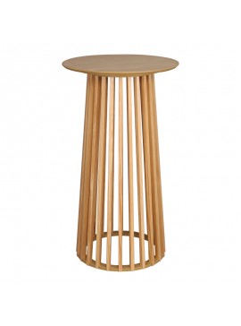 Τραπέζι μπαρ Domonic pakoworld mdf φυσικό Φ60x105εκ