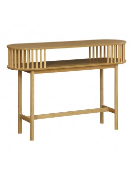 Κονσόλα Nodial pakoworld MDF/Bamboo σε φυσική απόχρωση 120x39x85εκ
