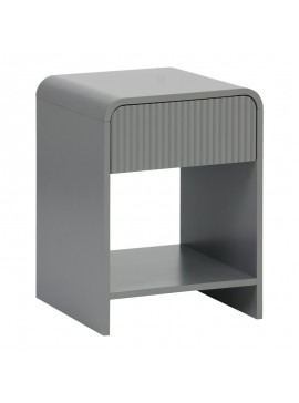 Κομοδίνο Lemperto pakoworld MDF σε γκρι απόχρωση 40x40x53εκ