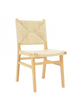 Intrahome Καρέκλα Arten Intrahome σχοινί-rubberwood σε φυσική απόχρωση 60x55x85εκ | SKU: INTRAPA-374111155