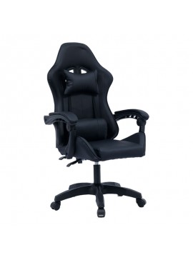 Καρέκλα γραφείου gaming William pakoworld PU μαύρο 275-000013