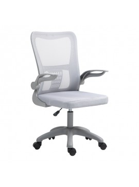 Καρέκλα γραφείου εργασίας Annalise pakoworld mesh γκρι 57x53x100εκ