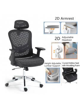 Καρέκλα γραφείου εργασίας Laex Intrahome μαύρο mesh 62x63x120εκ INTRAPA-386111120