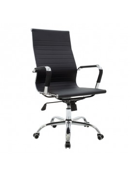 Καρέκλα γραφείου διευθυντή Valter pakoworld μαύρο pu 55.5x58x108εκ 277-000001