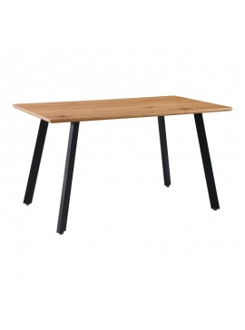 Intrahome Τραπέζι Toafel Intrahome MDF σε φυσική απόχρωση με μαύρα μεταλλικά πόδια 140x80x75εκ | SKU: INTRAPA-389111135