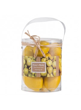 Artekko Fruit Διακοσμητικά Τεχνητά Κίτρινο Λεμόνια από Φελιζόλ (14x14x18)cm 10pcs Artekko 27806