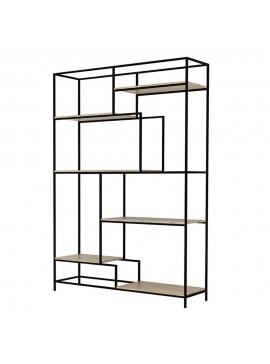 Liberta LOOK ΒΙΒΛΙΟΘΗΚΗ ΜΑΥΡΟ SONOMA 140x40,4xH201,5cm 140x40,4xH201,5cm 28-0134