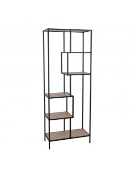 Liberta PLEGMA ΒΙΒΛΙΟΘΗΚΗ SONOMA ΜΑΥΡΟ 69x33xH180,5cm 69x33xH180,5cm 28-0182