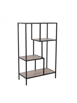 Liberta PLEGMA ΒΙΒΛΙΟΘΗΚΗ SONOMA ΜΑΥΡΟ 69x33xH113,5cm 69x33xH113,5cm 28-0183
