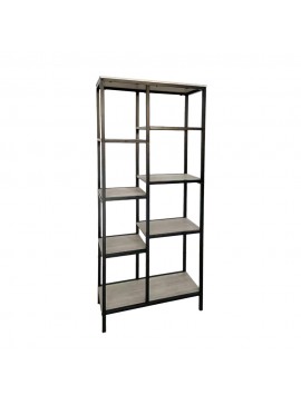 Liberta FILE ΒΙΒΛΙΟΘΗΚΗ ΨΗΛΗ SONOMA ΜΑΥΡΟ 70x30xH178cm 70x30xH178cm 28-0196