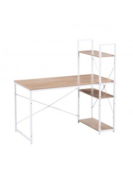 Liberta TORRE ΓΡΑΦΕΙΟ ΒΙΒΛΙΟΘΗΚΗ SONOMA ΛΕΥΚΟ 120x60xH121cm 120x60xH121cm 28-0230