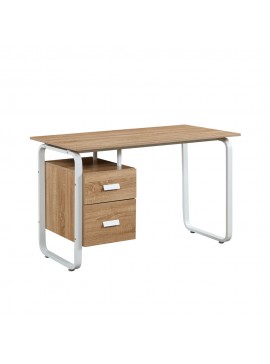 Liberta VOLER ΓΡΑΦΕΙΟ 2ΣΥΡΤΑΡΙΑ ΦΥΣΙΚΟ ΛΕΥΚΟ 120x60xH75cm 120x60xH75cm 28-0270
