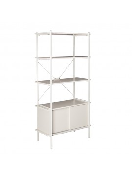 Liberta POPULAR ΒΙΒΛΙΟΘΗΚΗ CREAM 80x40xH163cm 80x40xH163cm 28-0305