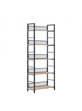 Liberta NEST ΒΙΒΛΙΟΘΗΚΗ ΦΥΣΙΚΟ ΜΑΥΡΟ 60x28xH154cm 60x28xH154cm 28-0314