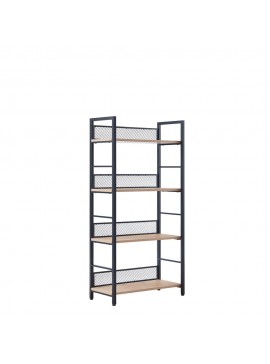 Liberta NEST ΒΙΒΛΙΟΘΗΚΗ ΦΥΣΙΚΟ ΜΑΥΡΟ 60x28xH121cm 60x28xH121cm 28-0315