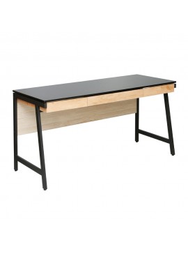 Liberta NEST ΓΡΑΦΕΙΟ ΦΥΣΙΚΟ ΜΑΥΡΟ 140x58xH75cm 140x58xH75cm 28-0316