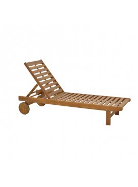 Ξαπλώστρα Weylar pakoworld ξύλο ακακίας φυσικό 60x193x30εκ 282-000008