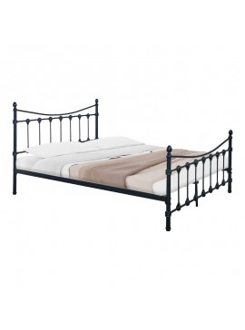 Intrahome Κρεβάτι Beowulf Intrahome μαύρο μεταλλικό 140x190εκ | SKU: INTRAPA-396111128