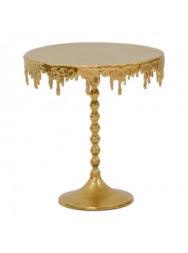 Intrahome Βοηθητικό τραπέζι Fropio intrahome χρυσό μέταλλο Φ40x44εκ | SKU: INTRAPA-398111120