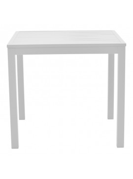 Τραπέζι Koex Intrahome αλουμινίου λευκό 80x80x74εκ INTRAPA-399111117