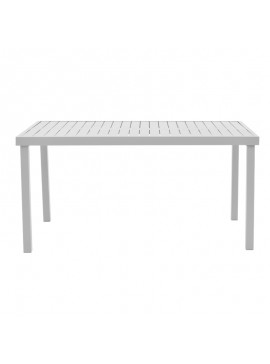 Τραπέζι Koex Intrahome αλουμινίου λευκό 150x80x74εκ INTRAPA-399111119