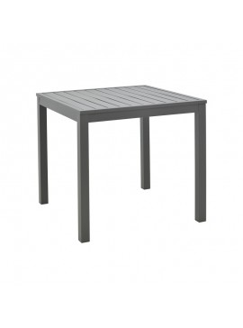 Τραπεζάκι παραλίας Kliton pakoworld αλουμίνιο σε ανθρακί απόχρωση 45x45x41εκ