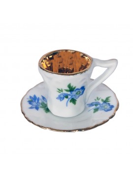 Artekko Vintage Queens Rosina Fine Bone Διακοσμητική Μινιατούρα Φλιτζάνι 2cm 1pc Artekko 290-2533