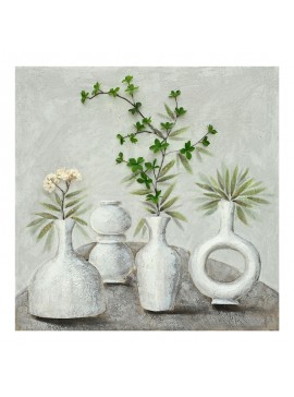 Πίνακας σε καμβά Vase I Inart 100x3x100εκ 296-000019