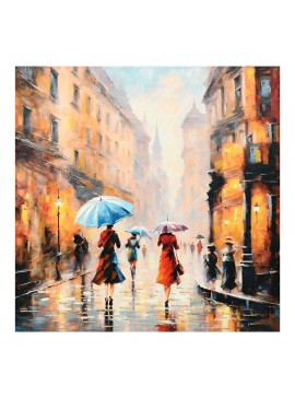 Πίνακας σε καμβά Nightdream II Inart 100x3x100εκ