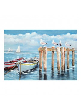 Πίνακας σε καμβά Port I Inart 100x3x70εκ