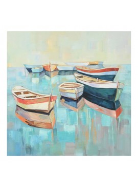 Πίνακας σε καμβά Boatty Ι Inart 100x3x100εκ