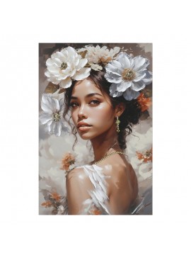 Πίνακας σε καμβά Lilibet Ι 3D Inart 60x2.5x90εκ