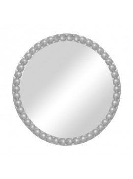 Καθρέπτης Mebel pakoworld ασημί pp Φ60x3.5εκ
