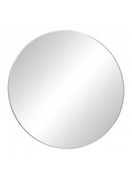 Καθρέπτης Emmett pakoworld ασημί αλουμίνιο Φ80x2.5εκ