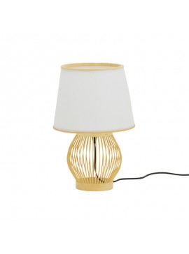 Επιτραπέζιο φωτιστικό Tabel Inart Ε27 μπαμπού σε φυσική απόχρωση Φ26x39εκ